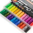 thumbnail image 3 of 12/24 Colors Markers Double Line Outline Pens for Birthday Card Making Coloring Book Scrapbooking, 3 of 8