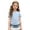 Blue, variant on Toddler Shirts 5t Letter Graphic Printed Crewneck Back To School Short Sleeve T-Shirt Comfy Summer Tops Preppy Toddler Girl Clothes, 5-6 Years, White