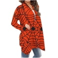 thumbnail image 6 of Look！Idoravan Lightweight Cardigans for Women Women's Fashion Printed Long Sleeved Cardigan Jacket Orange L, 6 of 6