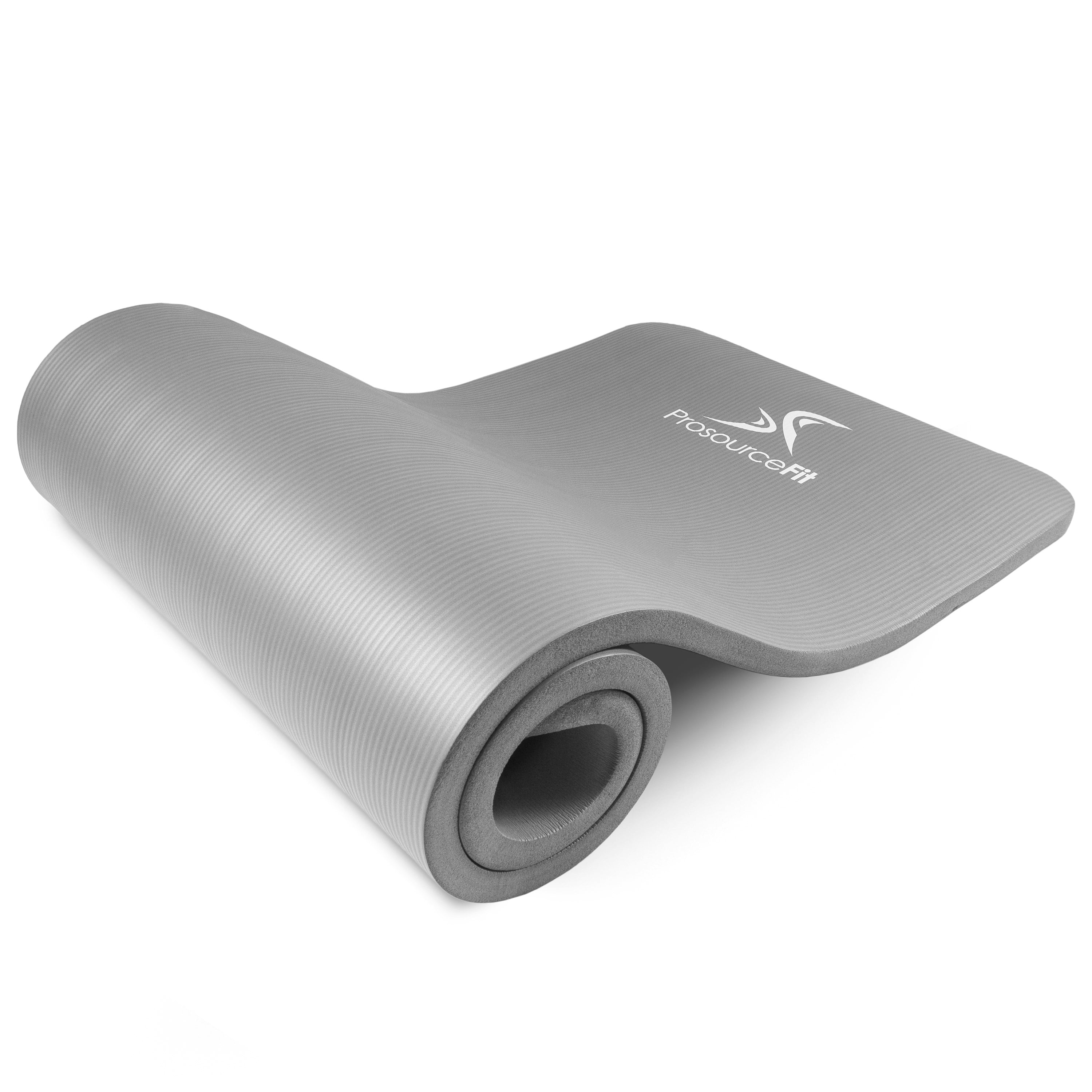 Extra Thick Yoga and Pilates Mat 1 inch Grey