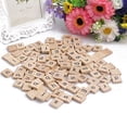 thumbnail image 3 of HEVIRGO 100Pcs Wooden Alphabet Tiles Letter Number Bolcks DIY Crafts Kid Educational Toy, 3 of 10