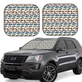 thumbnail image 1 of Fotbe Train 2-Piece Car Windshield Sun Shade | Sun Blocker for Car Windshield | Foldable Automotive Interior Accessories for Sun Protection-Large, 1 of 6