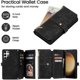 thumbnail image 2 of Crossbody Wallet Phone Case for Samsung Galaxy S24 Ultra, Zipper Magnetic Flip Cover with Card Slot Holder with Lanyard Strap, 2 of 5