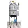 Large 64-inch Open/Close Top Parakeet Lovebirds Flight Cage Side Nesting Box Doors with Removable Rolling Stand for Finches Canaries Cockatiels Budgie Parrotlet Conures Pet Birdcage
