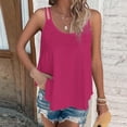 thumbnail image 4 of Aricy Tank Top for Women Mesh Eyelet Flowy Spaghetti Strap Camisole Sleeveless Scoop Neck Blouse Casual Summer Dressy Flowy Tops, 4 of 5