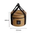thumbnail image 4 of Bolsa de almacenamiento para acampar de gran capacidad, bolsa de transporte de carga de 7 kg, contenedor de vajilla duradero para exteriores para , Caqui Grande, 4 of 8