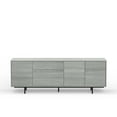 thumbnail image 4 of Atlas 78" x 28" Highboy Modern TV Stand Cabinet And Sideboard - Grey Frame, Grey Door/Drawers, Black Base, 4 of 8