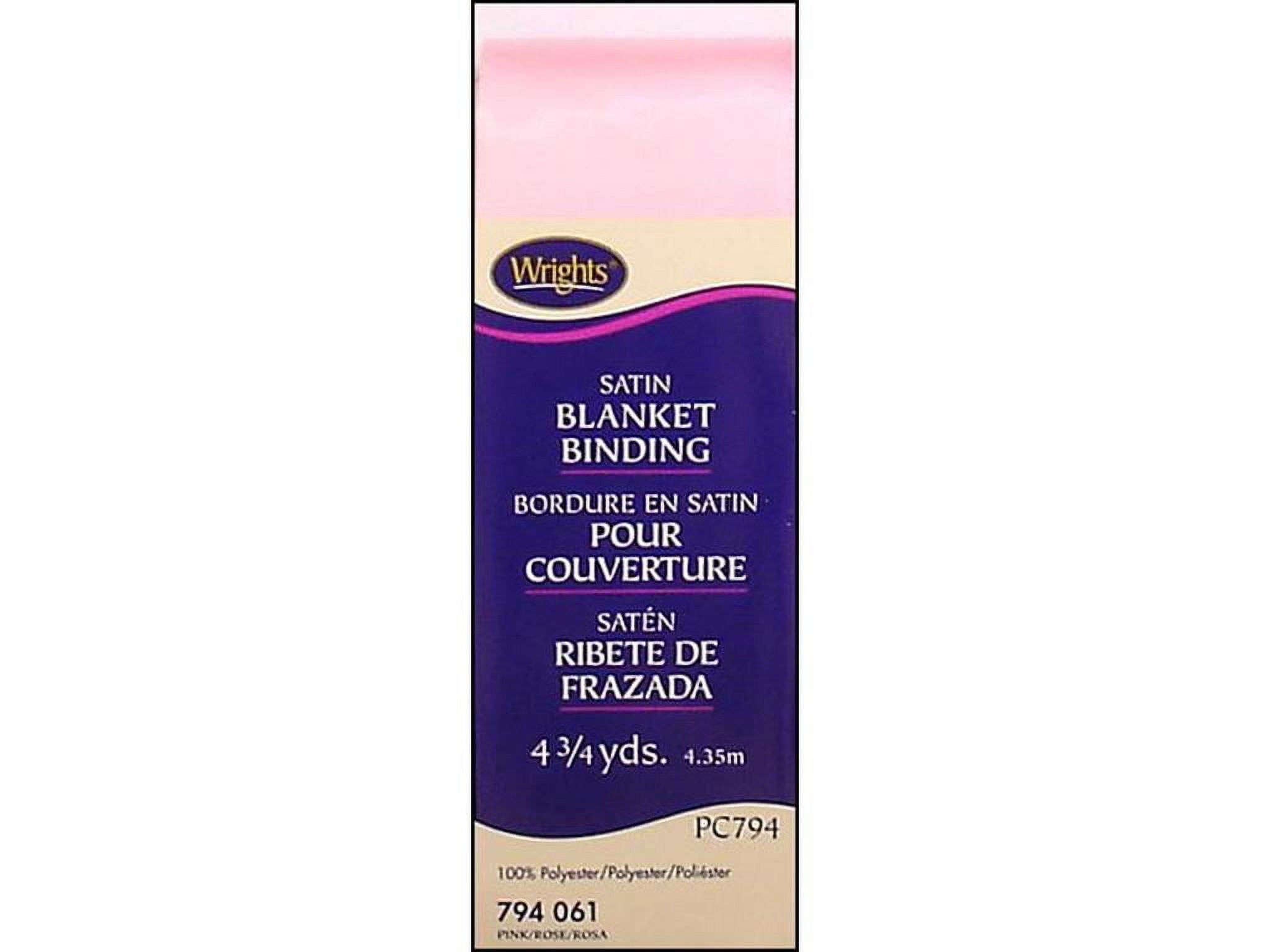 (2 pack) Wrights 2" Pink Blanket Binding, 4.75 yd Polyester Sewing Trim