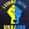 thumbnail image 3 of CafePress - I Stand With Ukraine Pride Ukrainian Flag T Shirt - Women's V-Neck Dark T-Shirt, 3 of 4