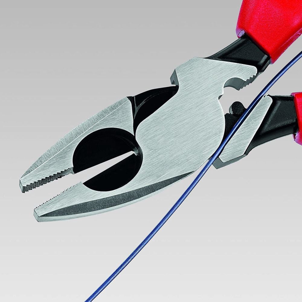 Knipex Linemans Pliers Plastic Coated Handle 240Mm