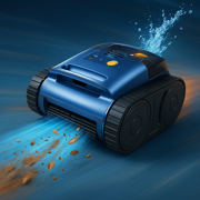 Upgrade Cordless Robotic Pool Cleaner – Wireless Battery Pool Cleaner with Sonar Navigation, Auto-Path Planning, Wall & Waterline Climbing, Tangle-Free Design for In-Ground / Above-Ground Pools