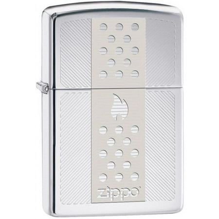 - Zippo High Polish Chrome Engraved Zippo Logo Lighter