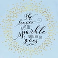thumbnail image 3 of CafePress - She Leaves A Little Sparkle Faux Gold T Shirt - Infant T-Shirt, 3 of 4