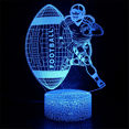 thumbnail image 5 of LED Football Light 3D Visual Effects Acrylic Football Sign Lamp 16 Colors Changing  Saving Night Light for Kid, 5 of 6
