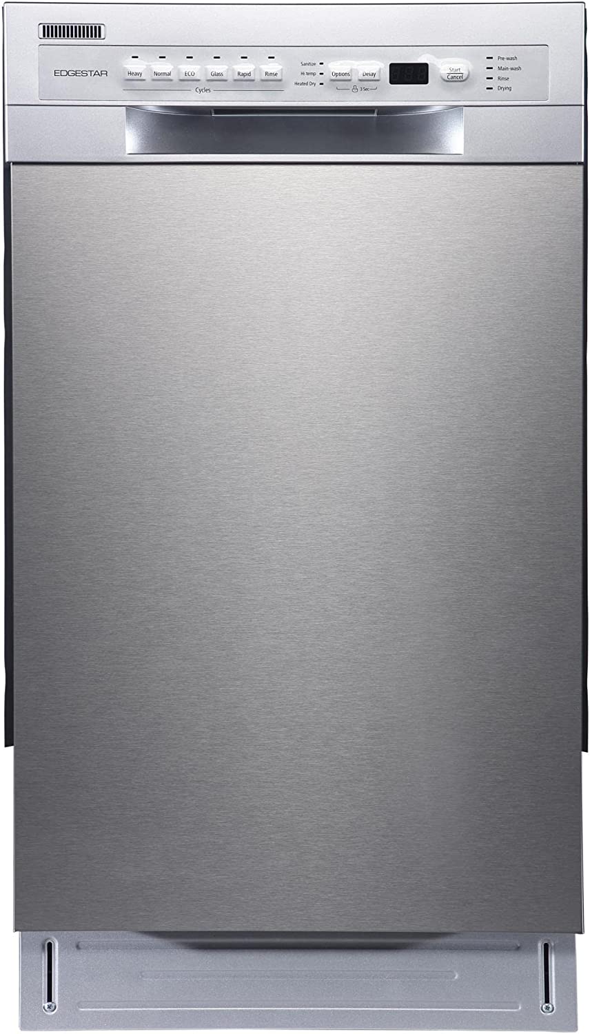 EdgeStar BIDW1802SS 18 Inch Wide 8 Place Setting BuiltIn Dishwasher