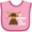 Pink and Fuchsia, variant on Inktastic It Moose Be Love with Cute Moose Boys or Girls Baby Bib