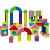 Click N Play Non-toxic Foam Blocks, Building Block and Stacking Block, Amazing As Bath Toys, 60 Count with Carry Tote