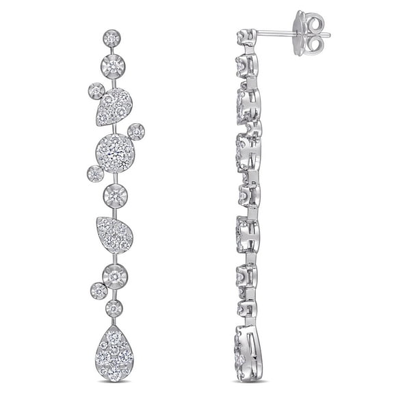 Everly Women's Diamond 14k White Gold Earrings