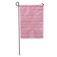 thumbnail image 1 of JSDART Pink Plaid Magenta Gingham Pattern Red Abstract Check Checkered Color Garden Flag Decorative Flag House Banner 28x40 inch, 1 of 2