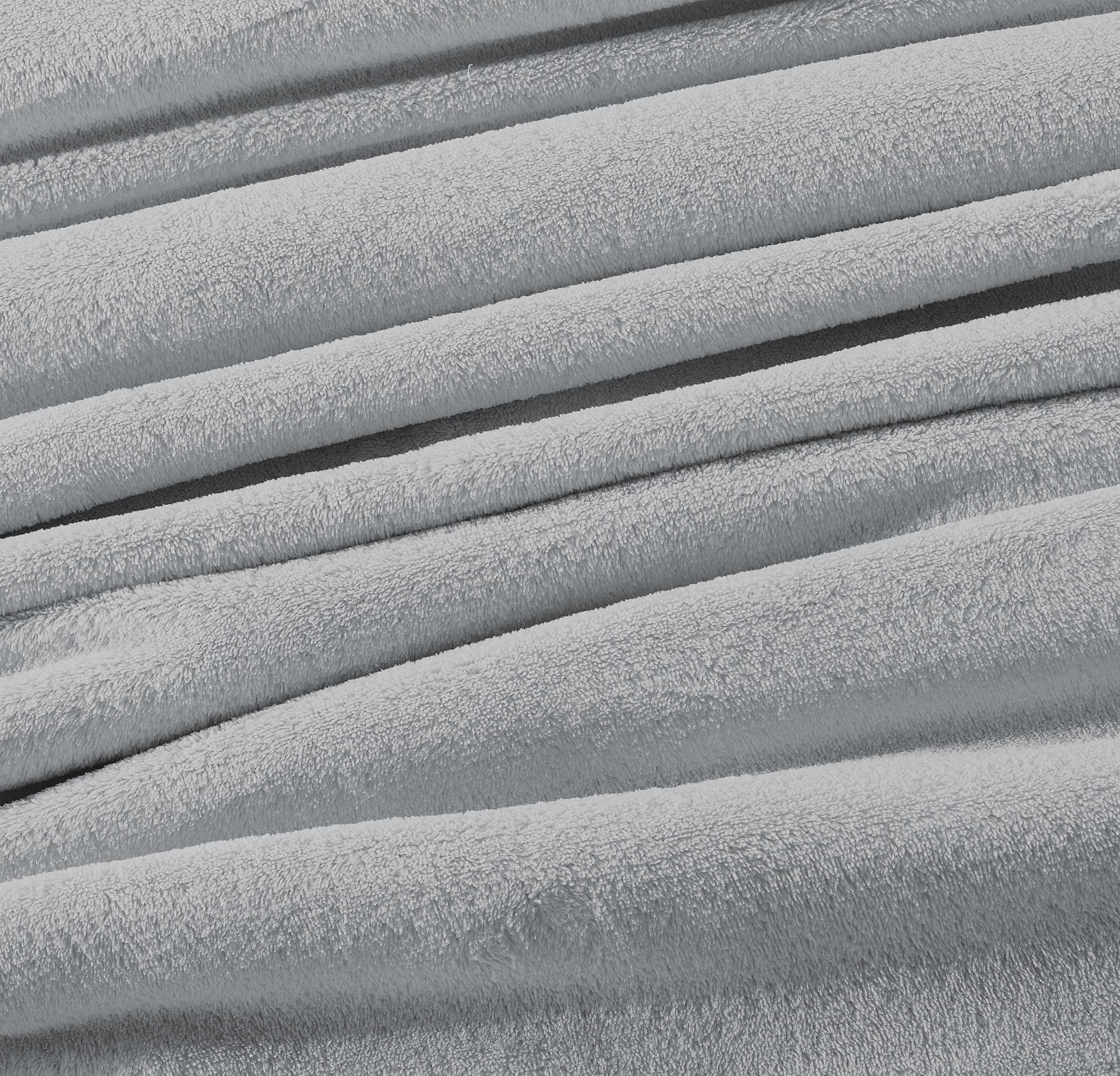 Harper Lane Velvet Plush Blanket Steel Grey King