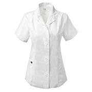 Dagacci Scrubs Medical Uniform Women's Chest Comfortable Short Sleeve Lab Coat (Large)