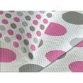 thumbnail image 4 of Ambesonne Geometric Quilted Bedspread Set 3 Pcs, Polka Dots Motifs, Queen Size, White Grey Pink, 4 of 5