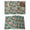 Pink Green, variant on Pink Flamingos Placemats Set of 2, Cotton Linen Fabric Place Mats, Summer Botanical Watercolor Washable Decorative Table Mats Protector for Home Kitchen Dining Wedding Party Coffee Tables