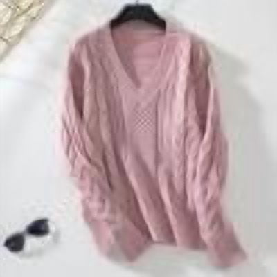PEONAVET Chandails pour Femmes Chandail Décontracté à Col Rond Manches Longues Tricoté à Rayures Blouse Ample