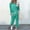 Green, variant on Itsame Tops and Pants Activewear Set Women Sweatsuits 2pcs SetsNavy S