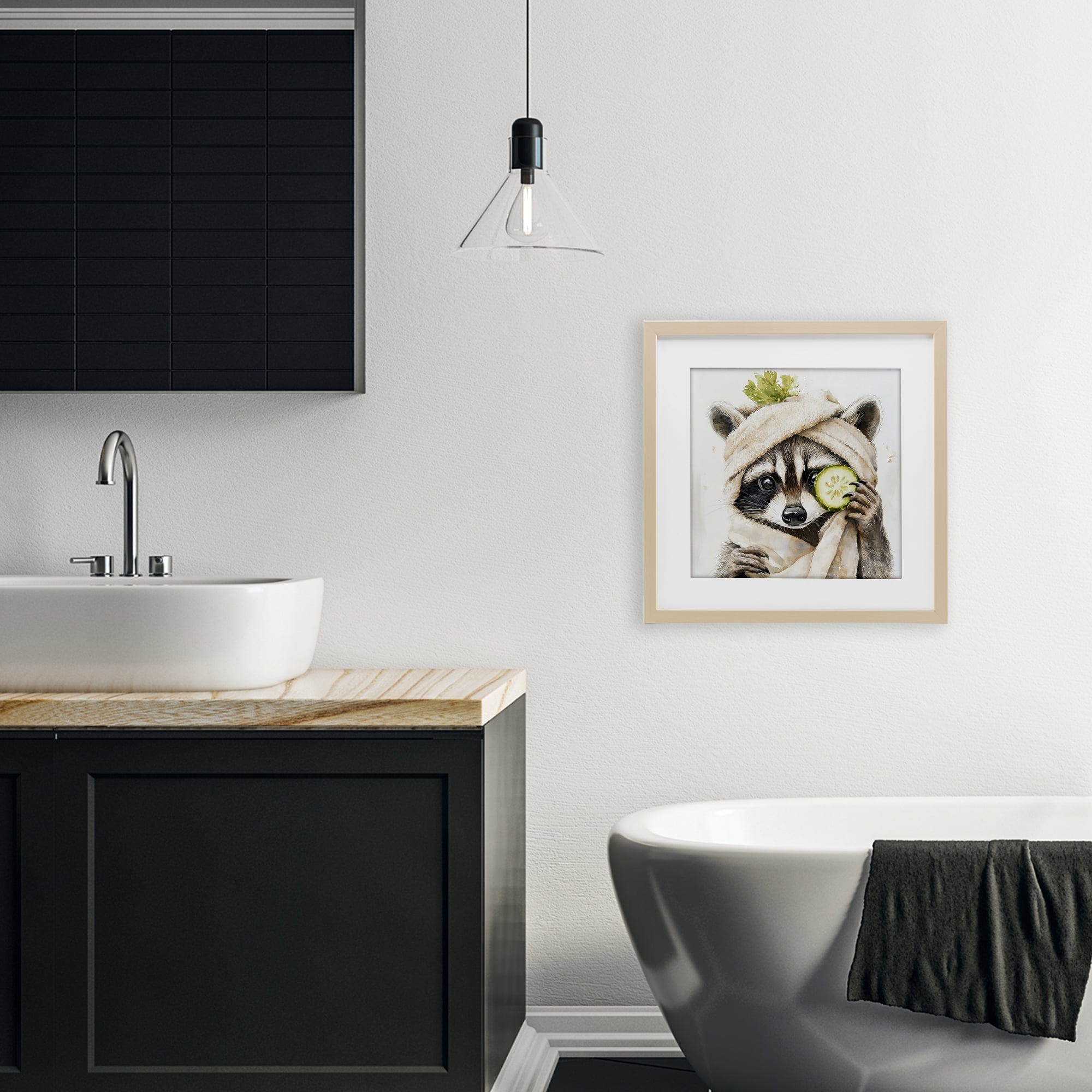 Stupell Industries Time To Depuff Self Care Birch Framed Print Under Glass, design by Tina LeCour