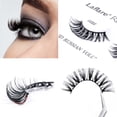 thumbnail image 2 of Laflare 3D False Eyelashes Russian volume Strip Lashes Fluffy, Wispy, Lightweight | Faux Mink Eyelashes Extension C Curl Wispy Handmade Soft Reusable 3 Packs Value Combo., 2 of 10