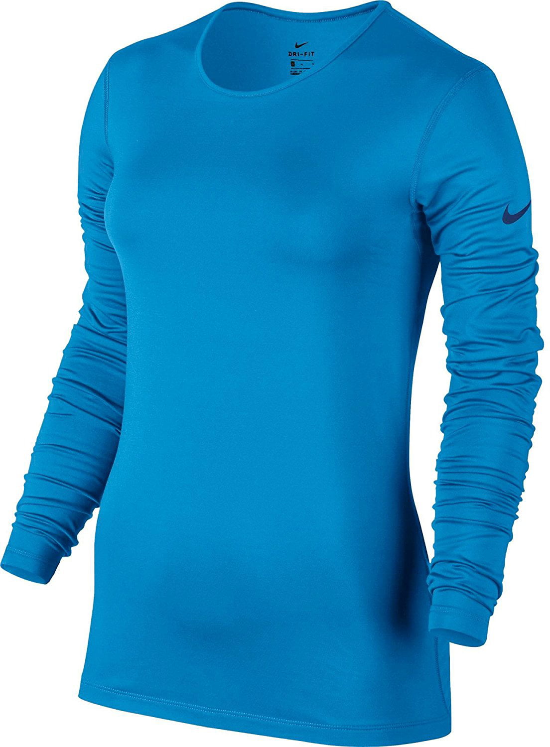 Nike Women's Dri-Fit Pro Warm Long Sleeve Training Top-Light Royal Blue ...