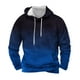 thumbnail image 1 of Sudadera con capucha para hombre, blusa con capucha y estampado de degradado de color, blusa de poliéster para hombre, 1 of 4