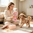 thumbnail image 6 of Plush Dog Chew Toy Paw Shaped Squeaky Puppy Play Toy Stuffed Plush Teething Toy With Rubber Ring Interactive Pet Play Toy For Small Medium Dogs, 6 of 8