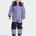 thumbnail image 2 of UAYOTSE Snowsuit Children's Unisex Ski Suit Thickened Warm Ski Overall Winter Warm Ski Suits with Hood Snow Overall Windproof,Sizes 12-18 Months, 2 of 6