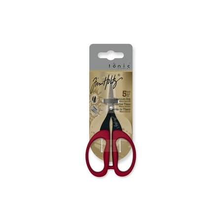 Tonic Studios Tim Holtz Non Stick Micro Serrated Scissors Titanium