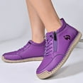 thumbnail image 2 of Womens Shoes,Women Loafers Zipper Design Casual Shoes with Ankle Strap Comfortable Women Loafers for Walking and Daily Wear,Shoes for Women,Purple,8.5, 2 of 9