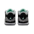 thumbnail image 3 of Toddler's Jordan 3 Retro Black/Green Glow-Wolf Grey (DM0968 031) - 10, 3 of 4