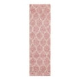 thumbnail image 3 of Unique Loom Trellis Shag Collection Area Rug - Ruby (2' x 7' Runner Light Pink/Ivory), 3 of 12