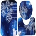 thumbnail image 2 of Nvzi Merry Christmas Piece Bathroom Mats Set Non-Slip Bathroom Cover, 2 of 5