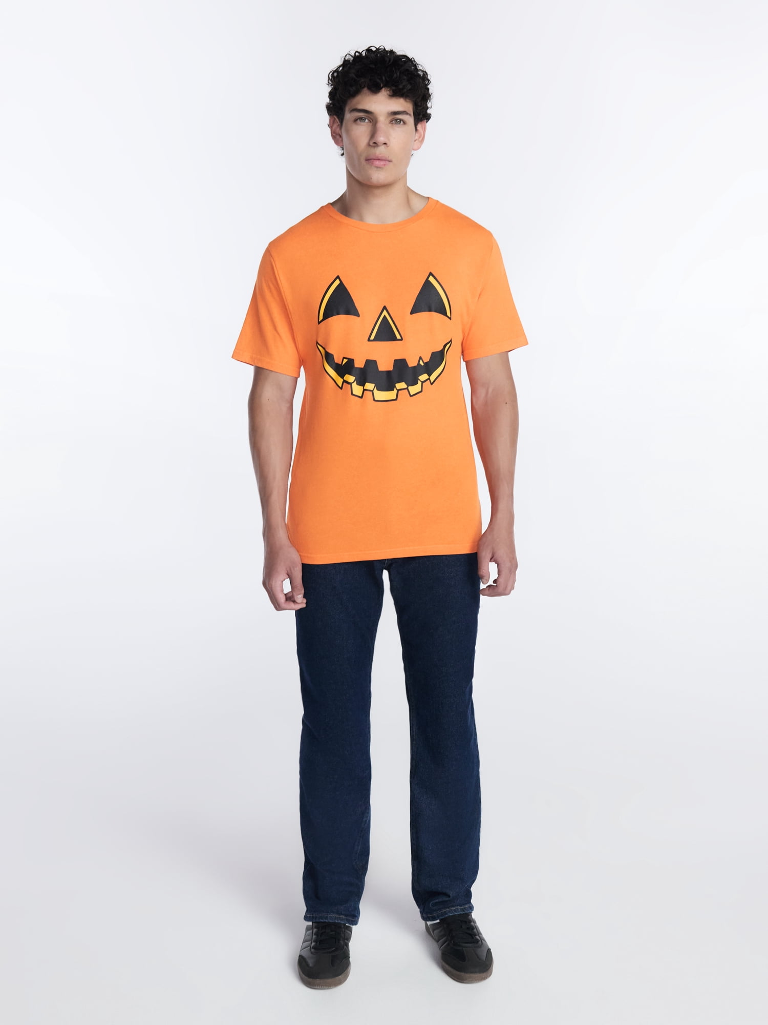 Halloween Men's Jacko Smile Graphic Tee from Way to Celebrate, Sizes XS-4XLT