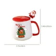 thumbnail image 3 of Nilvkv CHRlSTMAS-GlFT Mug with Lid Spoon High Value Santa Claus Reindeer Ceramic Cup, Christmas Decorations, CHRlSTMAS-GlFTs, Christmas Ornaments, 3 of 6