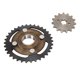 thumbnail image 1 of Piñón delantero del motor 420 15T piñón de cadena de acero 420 34T para ATV ANGGREK Otros, 1 of 8