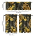 thumbnail image 6 of Tropical Island Kitchen Curtains Set of 3PCS, 27.5x36 Inch Polyester Botanical Tiers and Valance, Hawaii Leaf and Flower Short Drapes for Small Windows, 6 of 6