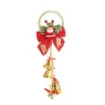 thumbnail image 2 of Adornos navideños, adornos navideños, regalos navideños, adornos navideños, árbol de Navidad dorado, lazo colgante, rojo, pequeño anciano, decoración colgante, decoraciones festivas, 2 of 6