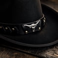 thumbnail image 4 of Cowboy Hat for Men Women Suede Western Leather Cowgirl Hats Uniex Hat,One Size, 4 of 4