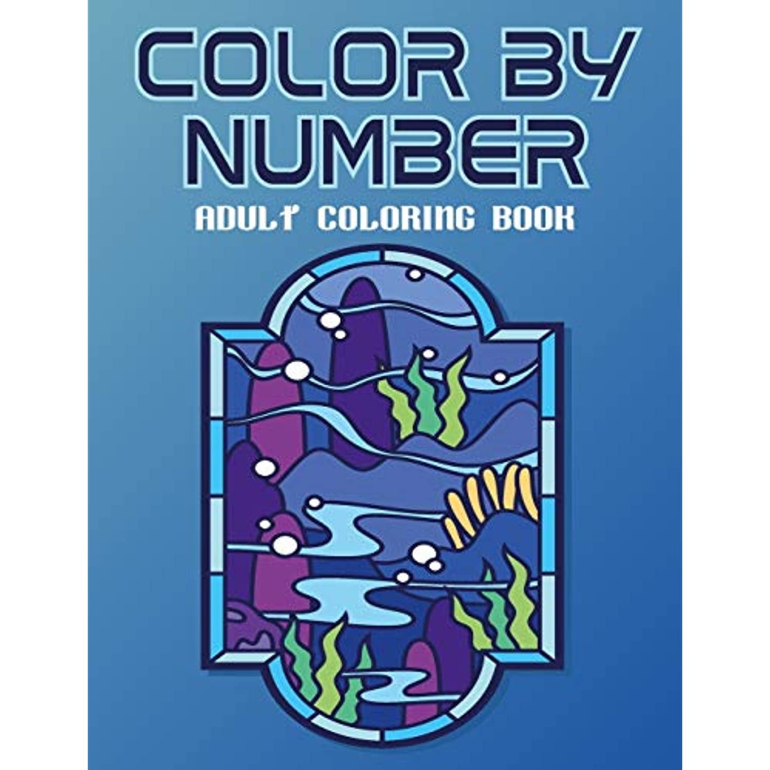 Color By Number Coloring Book, Color By Number Landscapes
