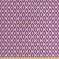 thumbnail image 1 of Abstract Fabric by the Yard Upholstery, Retro Vertical Striped Oval Leaf Shapes in Symmetric Plumage Art Pattern, Decorative Fabric for DIY and Home Accents, Violet Rose Mustard by Ambesonne, 1 of 4
