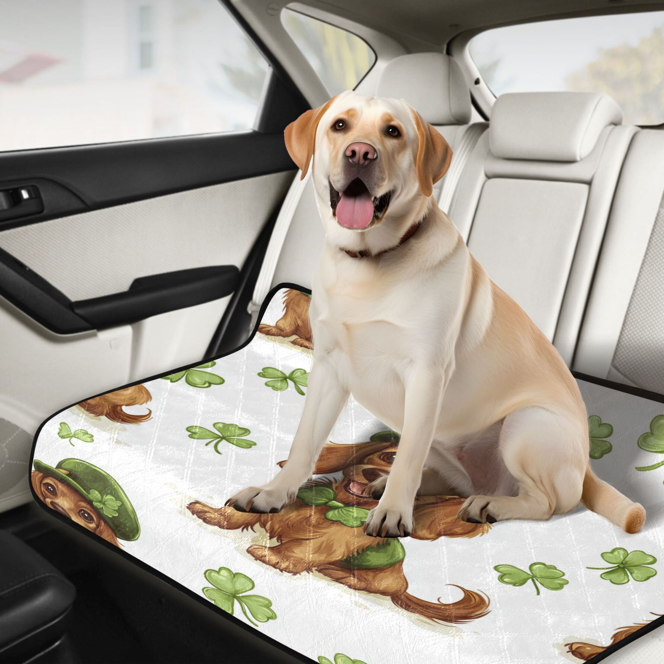 Qxltty St Patricks Dachshund in A Shamrock Hat Pattern Cat litter Pads Pet Set of 3 Diaper Mats Center Anti-leakage Layer Absorbent Soft and Comfortable