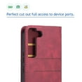 thumbnail image 5 of Allytech Case for Galaxy S22 Cover for Samsung Galaxy S22 5G, Flip PU Leather Wallet Magnetic Closure Card Slots Holder Full Protection Foldable Stand Case for Galaxy S22 [6.5 inch], Red, 5 of 6